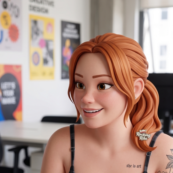 Vivi, gerente de marketing do Rock & Ribs